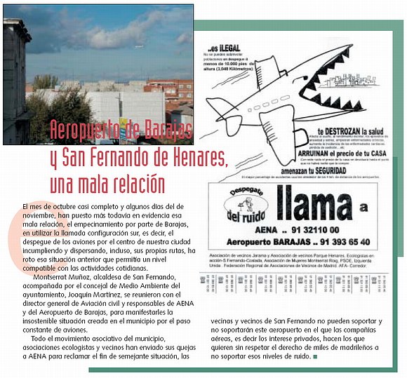 Campaña realizada por vecinos de San Fernando de Henares (Madrid) y apoyada por su Ayuntamiento (IU) en diciembre del 2006